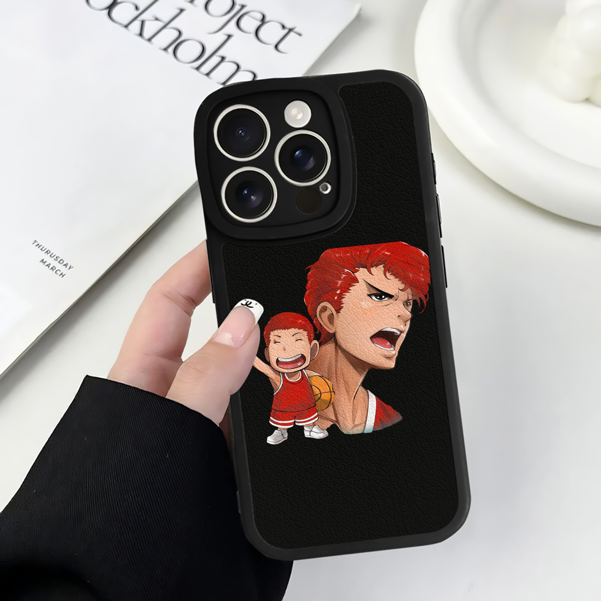 （画像用） SLAM DUNK／スラムダンク 【iPhone 16シリーズ対応】シリコンスマホケース（レザー調） 材質：シリコン